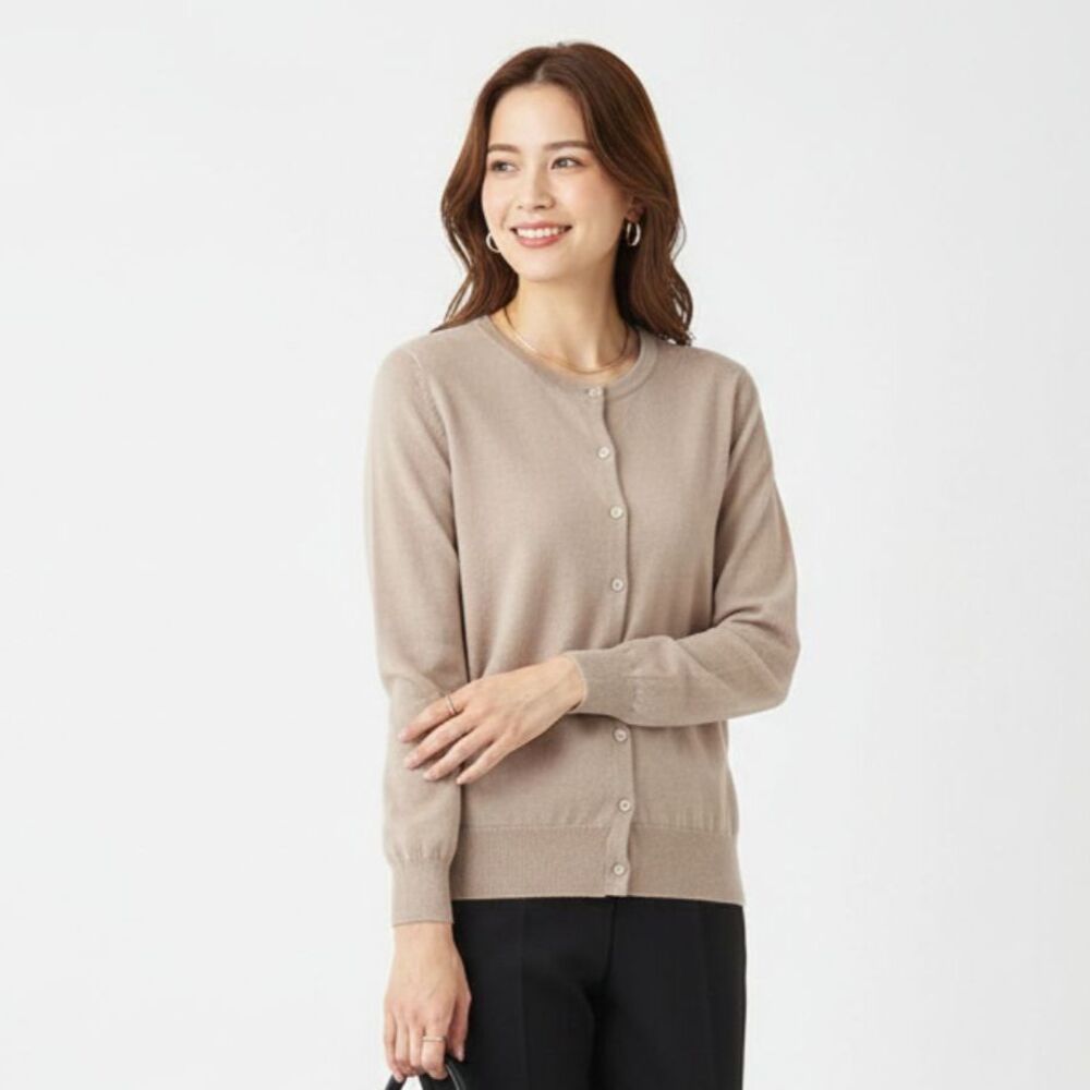 100% Cashmere Pure Collection Button Long Sleeve Cardigan Sweater 14